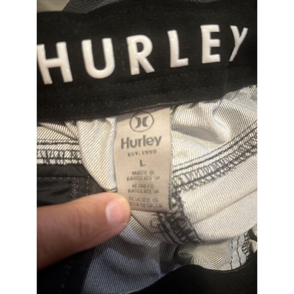 HURLEY Men's Joggers Pants Comfort Waistband Pacer Stretch Twill Grey Size Large - Picture 9 of 9